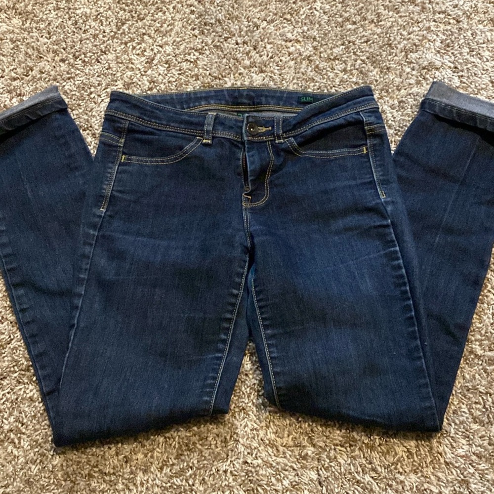 BENETTON Jeans Slim-Fit Dark-Wash Jeans